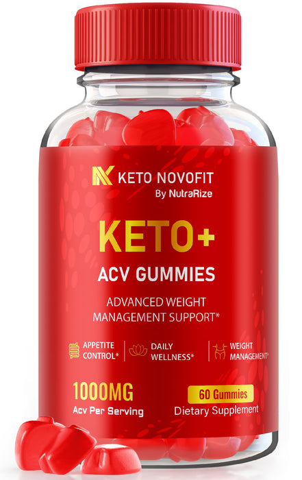 Keto Novofit Gummies, Keto Novofit Keto ACV Advanced Formula, Novofit Keto plus 1000MG Apple Cider Vinegar, All-Natural Maximum Strength Keto Support, Novo fit Dietary Supplement, Reviews (60 Gummies)