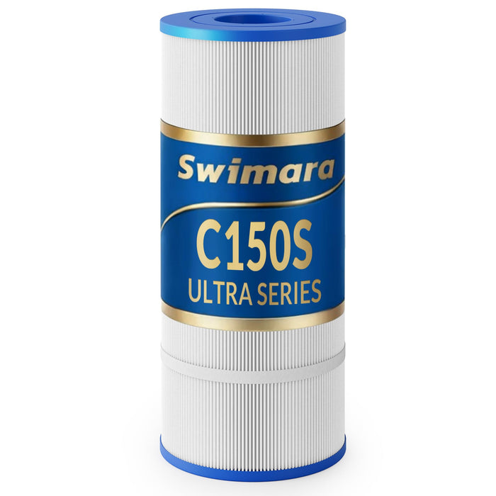 Swimara Pool Filter Cartridge, 5oz Trilobal Heavy-Duty Fabric, Ultra Series, Compatible with Hayward SwimClear C150S, Replacement for CX150XRE CS150E PA150S, 150 Sq. Ft. (10.1" Dia)