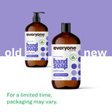 Everyone Liquid Hand Soap, 32 Ounce (Pack of 2), Lavender and Coconut, Plant-Based Cleanser with Pure Essential Oils