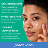 Peach Slices | Snail Rescue Intensive Treatment Wash-Off Face Mask | 95% Snail Mucin | For Dark Spots & Blemishes | Refreshing & Calming Mask | Clear, Radiant, & Hydrated Skin | Skin Care | 3.38 oz