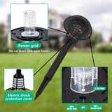 2 Pcs Solar Bug Zapper Outdoor Waterproof LED Solar Mosquito Zapper Outdoor Solar Powered Mosquito Killer Light Lamp for Indoor and Outdoor Use