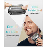 94M Replacement Shaver Head Compatible with Braun 9 Series Foil Shaver 9477cc,9330s,9465cc,9460cc,9419s,9390cc,9385cc