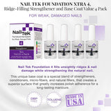 Nail Tek Xtra 4, Nail Strengthener for Weak and Damaged Nails, 0.5 oz, Value 4-Pack