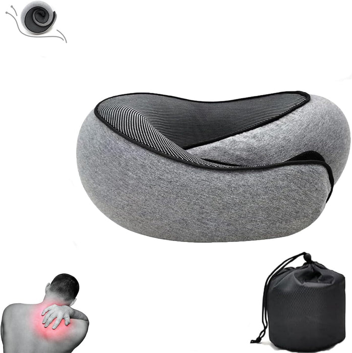 2024 New Flyhugz Neck Pillow, Wander Plus Travel Neck Pillow, Aircraft Memory Foam Travel Neck Pillow (Grey)