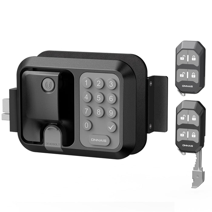ONNAIS RV Door Lock Replacement – Full Metal Keyless Entry, 10-Digit Keypad, Dual-Door Remote, Backup Key, RV Essential, Ideal Gift for RV Owners