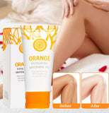 2PCS Orange Exfoliating Gel, Orange Exfoliating Gel Scrub Face Body Skin, Natural Orange Peeling Gel Face Scrub, Deep Cleansing Moisturizing Facial Exfoliator