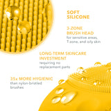 FOREO LUNA mini 2 Ultra-hygienic Facial Cleansing Brush | All Skin Types | Face Massager for Clean & Healthy Face Care | Extra Absorption of Facial Skin Care Products | Waterproof | Sunflower Yellow