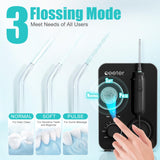 Water Dental Flosser, Professional Water Dental Flossers for Teeth Cleaning, Oral Irrigator with 3 Flossing Modes, 10 Adjustable Pressures, 7 Tips Magnectic Handle for Braces, Dental, Oral Care, 600ML