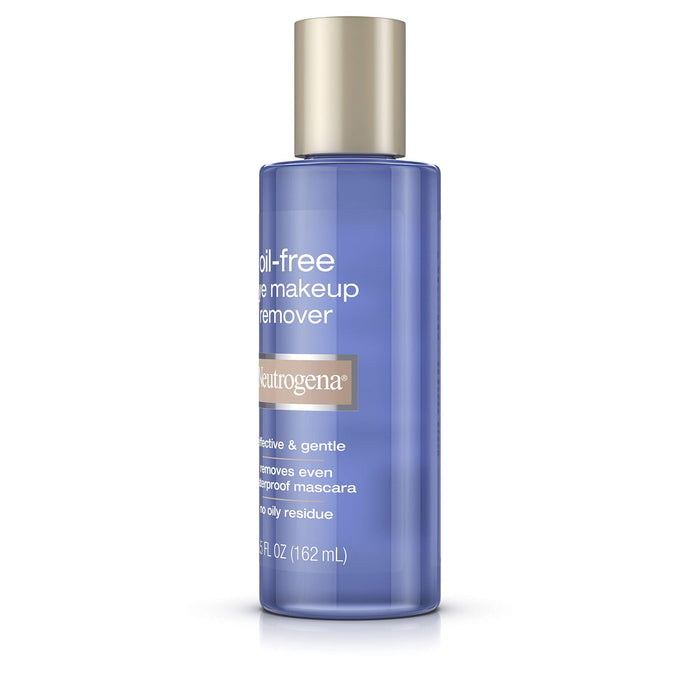 Neutrogena Gentle Oil-Free Eye Makeup Remover & Cleanser for Sensitive Eyes, Non-Greasy Makeup Remover, Removes Waterproof Mascara, Dermatologist & Ophthalmologist Tested, 5.5 fl. oz, 3 Pack