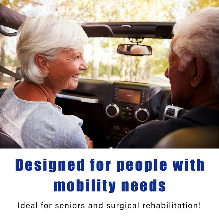 Augeny Car Door Handle for Elderly, Multifunctional Portable Vehicle Assist Support Handle, Automotive Door Assist Bar Helps Get Out, Universal Assistive Device for Seniors, Handicapped (Black)