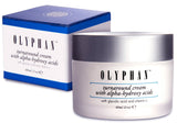 OLYPHAN Alpha Hydroxy Acid Cream for Face Best Glycolic Acid Exfoliating Face Moisturizer Anti-Aging Cream with AHA for Acne Prone Skin; Day - Night Natural Exfoliator for Women or Men