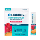 Liquid I.V.® Hydration Multiplier Sugar-Free - Raspberry Melon | Electrolyte Powder Drink Mix | 1 Pack (14 Servings)