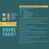 DOVES FARM Organic Rye Wholemeal Flour | Stoneground Ancient Grain Flour | for Breads, cakes & Biscuits Baking | High in Fiber | Imported from UK | 35.27 Oz (1kg)