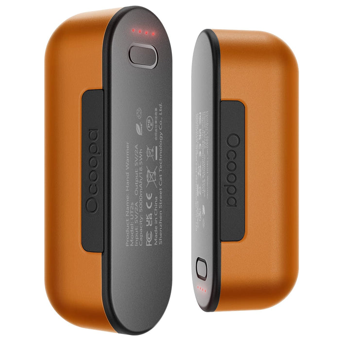 OCOOPA Hand Warmers Rechargeable 2 Pack, Magnetic Electric Handwarmer, 4 Levels Heat Up to 137℉, USB-C Portable Charger 10000mAh, Raynauds, Golf, Christmas Tech Gifts for Men, UT2s(MagTwins)