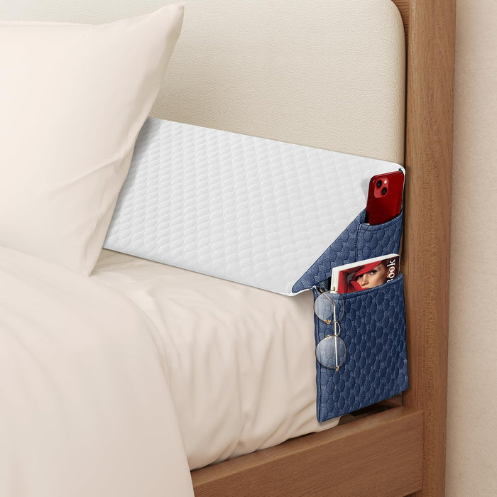 Welzona Twin Size Wedge Pillow Headboard/Bed Wedge Pillow for Headboard, Bed/Mattress Gap Filler (0-6"), Triangle Pillow Wedge for Gap, Comfortable High Density Foam Pillow (39"x 10"x 6")