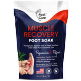 Muscle Relief Foot Soak with Epsom Salts - All Natural Salts for Post Workout Recovery - Softens Calluses - Soothes Sore & Tired Feet, Foot Odor Scent, Spa Pedicure Made in USA - 16oz (Pack of 1)