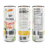 CELSIUS Sparkling Tropical Vibe, Functional Essential Energy Drink 12 Fl Oz (Pack of 12)