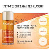 ARYA LAYA Fett-Feucht Balancer Klassik: 2-Phasen Energie-Serum für strahlenden Teint, für alle Hauttypen – insbes. trockene, normale & fettarme Haut, nährt, belebt & mindert erste Fältchen, 2x50 ml