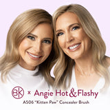 BK BEAUTY BRUSHES - ANGIE HOT & FLASHY A506 CONCEALER - Viral "Kitten Paw" Face Brush - Under-Eye Concealing and Contouring - Makeup Brushes