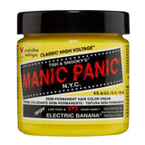 MANIC PANIC Electric Banana Hair Dye - Classic High Voltage - Semi-Permanent Hair Color - Bright, Neon Yellow Hair Dye Glows in Blacklight - Vegan, PPD & Ammonia-Free For Coloring Hair on Women & Men