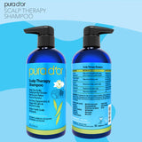 PURA D'OR Therapy Shampoo (16oz) Hydrates & Nourishes - Scalp Care Shampoo For Itchy Flaky Scalp w/ Tea Tree, Peppermint, Patchouli, Cedarwood, Clary Sage, Argan Oil (Packaging may vary)