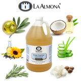 La Almona - Pure Castile Liquid Soap, PEPPERMINT, 1 Gallon - Multipurpose: Hands, Face, Body, Laundry, Dishes & More - For Sensitive Skin, Natural Ingredients, Scented with Essential Oils