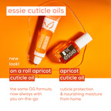 essie Apricot Nail and Cuticle Oil Set, Vegan, Softened and Nourished cuticles, For Home and Travel 0.46 fl oz each