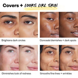 Kosas Revealer Concealer - Medium Coverage Makeup with Hyaluronic Acid, Conceals Dark Circles Under Eyes, Dark Spots and Blemishes + Brightens, Hydrates, Long-Lasting & Vegan, (Tone 3.2 O)