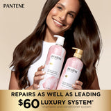 Pantene Sulfate Free Rose Water Shampoo, Soothes, Replenishes Hydration, Safe for Color Treated Hair, Nutrient Infused with Vitamin B5 and Antioxidants, Pro-V Blends, 30.0 oz