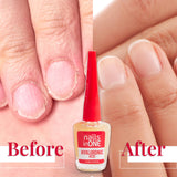 Amen Beauty Nails In One: Ultimate Nail Strengthener & Growth Treatment, Clear Nail Polish Strengthener, Hard as Nails Keratin Treatment for Damaged Nails.