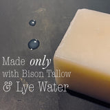 Big Crazy Buffalo Pure Bison Tallow Buff Soap Bar, Unscented, (2 pack) - Cleans, Moisturizing, Non-Habit Forming, Soothes, Hydration, Naturally Derived - No Dyes, Chemicals, Fragrances, Preservatives