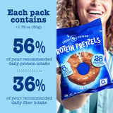 Crisp Power High Protein Pretzel Crisps - 6 Pack x 1.75 oz Crunchy & Flavorful Plant-Based Snack. No Sugar, 28g Protein Per Pack in 3 Savory Flavors, Vegan, Keto Friendly, Non-GMO, Kosher Non-Dairy (1.75 Ounce (Pack of 6), Mix)