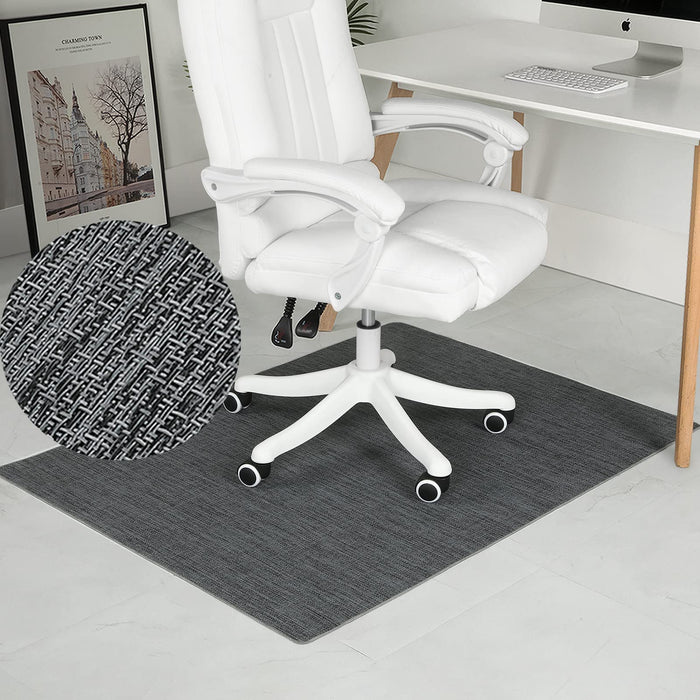 RccugmatS Chair Mat for Hardwood Floor, 36" x 48" Heavy Duty Office Chair Mat for Rolling Chairs, Anti Slip, Computer Desk Chair Mat, Floor Protector for Home Office, Black&Grey