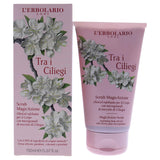 L'Erbolario Tra I Ciliegi MagicAction Body Scrub - Naturally Exfoliating Oil Gel With Cherry Pit Microgranules - Leaves Skin Velvety To The Touch - Transforms Into A Pleasant Milky Emulsion - 5.07 Oz