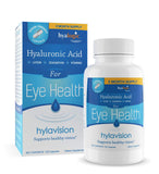 HylaVision Eye Health Supplements: Hyaluronic Acid, Lutein and Zeaxanthin Dietary Supplements for Vision Support (120 Capsules)— Vegan Formula by Hyalogic