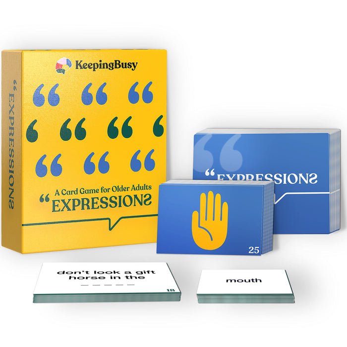 Keeping Busy Expressions Memory Games for Seniors Elderly Games for Dementia Patients | Cognitive Games for Seniors Activities for Dementia Patients | Dementia Products | Gifts for Dementia Activities