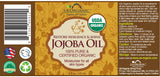 US Organic Jojoba Oil, USDA Certified Organic,100% Pure & Natural, Cold Pressed Virgin, Unrefined, Haxane Free, Sourced from Middle East Directly (Medium (4oz, 115ml))