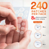 KEYCONCEPTS Pimple Patches (240 Pack), Pimple Patch Zit Patch and Pimple Stickers - Hydrocolloid Acne Dots for Acne - Zit Patches