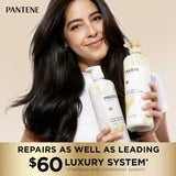 Pantene Sulfate Free Shampoo with Rice Water, Protects Natural Hair Growth, Volumizing, for Women, Nutrient Infused with Vitamin B5, Safe for Color Treated Hair, Pro-V Blends, 30.0 oz