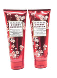 Bath and Body Works 2 Pack Japanese Cherry Blossom Ultra Shea Body Cream 8 Oz.