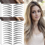 ARESVNS Tattoo Eyebrow 66 Pairs!Newly Improved 4D Hair-Like Authentic Eyebrows,Realistic Imitation Eyebrow Tattoo Stickers,Popular Black Eyebrow for Women Girls,Waterproof and Long-Lasting 3-5 Days