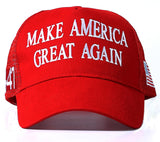 Trump 2024 45-47 MAGA Trucker Hat Make America Great Again Slogan with USA Flag Adjustable Baseball Cap Mesh Snap(2pcs Red MAGA Hat)