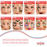 Party Factory Face Tattoo Bat, temporary glitter face tattoo for theme party, Halloween & carnival, children & adults