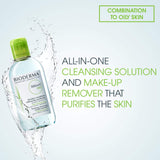 Bioderma - Sébium H2O - Micellar Water - Cleansing and Make-Up Removing - for Combination to Oily Skin 33.4 Fl Oz