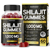 Shilajit Gummies (60 Count) Shilajit for Men & Women - Himalayan Shilajit - Pure Shilajit Gummies for Men - Delicious Raspberry Watermelon Flavor - 3rd Party Tested - Vegan & Non-GMO - USA Made