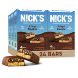 Nick's Protein Bars Krispy Cookie | 16g protein | 210 calories | Low Carb Keto Friendly Snacks No Added Sugar (Multipack 24 bars x 50g)