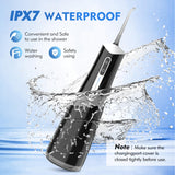 Water Flosser with 300mL/10.1oz Tank 4 Modes 6 Jet Tips,Dental Oral Irrigator for Home and Travel for Oral Care,USB Rechargeable Cordless Water Dental Picks for Teeth Cleaning,IPX7 Waterproof