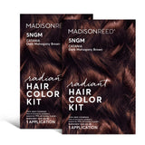 Madison Reed Radiant Hair Color Kit, Dark Cinnamon Brown for 100% Gray Coverage, Ammonia-Free, 5NGM Catania Brown, Permanent Hair Dye, Pack of 2