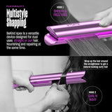 Bekind Apex 2-in-1 Hair Straightener Flat Iron | 1“ 450°F Straightener & Curler for All Hairstyles | UltraSmooth Tech | 15s Fast Heating & Temp Memory | 30-in-1 Gift Set for Girls Women (Violet Bloom)