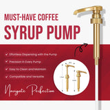 Torani Sugar Free Cherry Syrup for Coffee 25.4 Ounces Coffee Syrups and Flavors with Jimoco Pump Syrup Dispenser